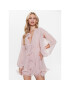 Babylon Коктейлна рокля S-MF0213 Розов Regular Fit - Pepit.bg