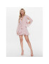 Babylon Коктейлна рокля S-MF0213 Розов Regular Fit - Pepit.bg
