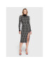 Babylon Плетена рокля R_MM8022 Черен Regular Fit - Pepit.bg