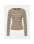 BDG Urban Outfitters Суитшърт Striped Crew Neck Ls 77096915 Бежов Slim Fit - Pepit.bg