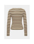 BDG Urban Outfitters Суитшърт Striped Crew Neck Ls 77096915 Бежов Slim Fit - Pepit.bg