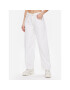 BDG Urban Outfitters Текстилни панталони BDG LOGAN CINCH WHITE 76473347 Бял Relaxed Fit - Pepit.bg