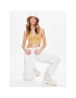 BDG Urban Outfitters Текстилни панталони BDG LOGAN CINCH WHITE 76473347 Бял Relaxed Fit - Pepit.bg