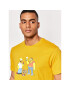 Billabong Тишърт SIMPSONS Duff Buds C1SS76 BIP2 Жълт Regular Fit - Pepit.bg