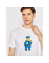 Billabong Тишърт SIMPSONS Wiggum Donut C1SS88 BIP2 Бял Regular Fit - Pepit.bg