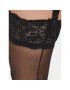 Bluebella Дамски силиконови чорапи Hold Ups 41458-BK Черен - Pepit.bg