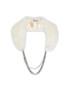 Blugirl Blumarine Яка Collo In Ecopellicci RH1268 E0703 Бял - Pepit.bg