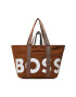 Boss Дамска чанта Deva Ew Tote 50486142 Кафяв - Pepit.bg