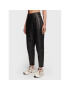 Boss Кожени панталони Sistine 50476100 Черен Regular Fit - Pepit.bg
