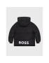 Boss Пухено яке J26488 D Черен Regular Fit - Pepit.bg