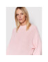 Boss Пуловер Farelys 50470540 Розов Relaxed Fit - Pepit.bg