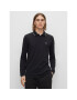 Boss Тениска с яка и копчета 50484860 Черен Regular Fit - Pepit.bg