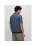 Boss Тениска с яка и копчета 50486168 Син Oversize - Pepit.bg