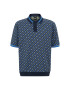 Boss Тениска с яка и копчета 50486168 Син Oversize - Pepit.bg