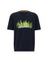 Boss Тишърт 50491749 Тъмносин Oversize - Pepit.bg