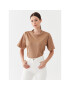 Boss Тишърт Ekri_Aop 50494353 Бежов Oversize - Pepit.bg