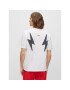 Boss Тишърт 50495743 Бял Relaxed Fit - Pepit.bg