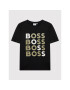 Boss Тишърт J25N37 M Черен Regular Fit - Pepit.bg