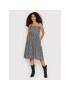 Brixton Лятна рокля Gingham 04290 Черен Regular Fit - Pepit.bg