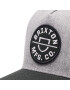 Brixton Шапка с козирка Crest C NetPlus MP Snapback 11001 Сив - Pepit.bg