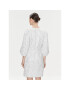 Bruuns Bazaar Коктейлна рокля Macluar BBW3661 Бял Regular Fit - Pepit.bg