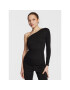 Calvin Klein Блуза Q-Nova One Shoulder K20K205044 Черен Slim Fit - Pepit.bg