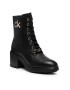 Calvin Klein Боти Cleat Lace Up Ankle 36 HW0HW00587 Черен - Pepit.bg