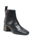 Calvin Klein Боти Squared Ankle Boot 55 Mono Mix HW0HW00612 Черен - Pepit.bg