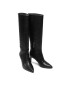 Calvin Klein Ботуши Essential Knee Boot 70 HW0HW00589 Черен - Pepit.bg