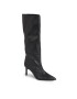 Calvin Klein Ботуши Geo Stiletto Knee Boot 70 HW0HW01691 Черен - Pepit.bg