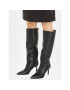 Calvin Klein Ботуши Geo Stiletto Knee Boot 70 HW0HW01691 Черен - Pepit.bg