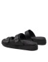 Calvin Klein Чехли Double Strap Sandal Lth HM0HM00467 Черен - Pepit.bg