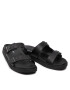 Calvin Klein Чехли Double Strap Sandal Lth HM0HM00467 Черен - Pepit.bg