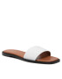 Calvin Klein Чехли Squared Flat Slide He HW0HW00817 Бял - Pepit.bg