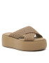 Calvin Klein Чехли Bubble Slide-Woven HW0HW01468 Кафяв - Pepit.bg