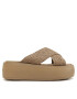 Calvin Klein Чехли Bubble Slide-Woven HW0HW01468 Кафяв - Pepit.bg