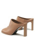 Calvin Klein Чехли Curved Stil Mule 80 HW0HW01542 Кафяв - Pepit.bg