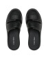 Calvin Klein Чехли Double Strap Slipper HM0HM00967 Черен - Pepit.bg