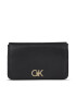 Calvin Klein Дамска чанта Re-Lock Double Gusett Xbody K60K611531 Черен - Pepit.bg