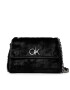 Calvin Klein Дамска чанта Re Lock Ew Conv Flap Xbody Fur K60K608586 Черен - Pepit.bg