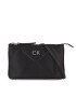 Calvin Klein Дамска чанта Re-Lock Quilt Crossbody - Satin K60K611299 Черен - Pepit.bg