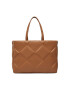 Calvin Klein Дамска чанта Re-Lock Quilt Tote Lg K60K610761 Кафяв - Pepit.bg