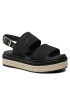 Calvin Klein Еспадрили Flatform Wedge HW0HW01497 Черен - Pepit.bg