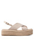 Calvin Klein Еспадрили Flatform Wedge Sndl He HW0HW00688 Бежов - Pepit.bg