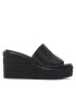 Calvin Klein Еспадрили Wedge Mule 50 Perf HW0HW00820 Черен - Pepit.bg