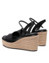 Calvin Klein Еспадрили Wedge Sndl 50 He HW0HW00689 Черен - Pepit.bg