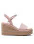 Calvin Klein Еспадрили Wedge Sndl 50 He HW0HW00689 Розов - Pepit.bg