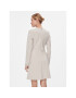 Calvin Klein Ежедневна рокля Hw Viscose Fit & Flare Dress K20K206336 Бежов Regular Fit - Pepit.bg