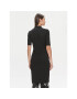 Calvin Klein Ежедневна рокля Stretch Jersey Asymmetric Dress K20K206498 Черен Slim Fit - Pepit.bg