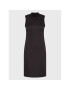 Calvin Klein Ежедневна рокля Micro Logo Interlock K20K203843 Черен Regular Fit - Pepit.bg